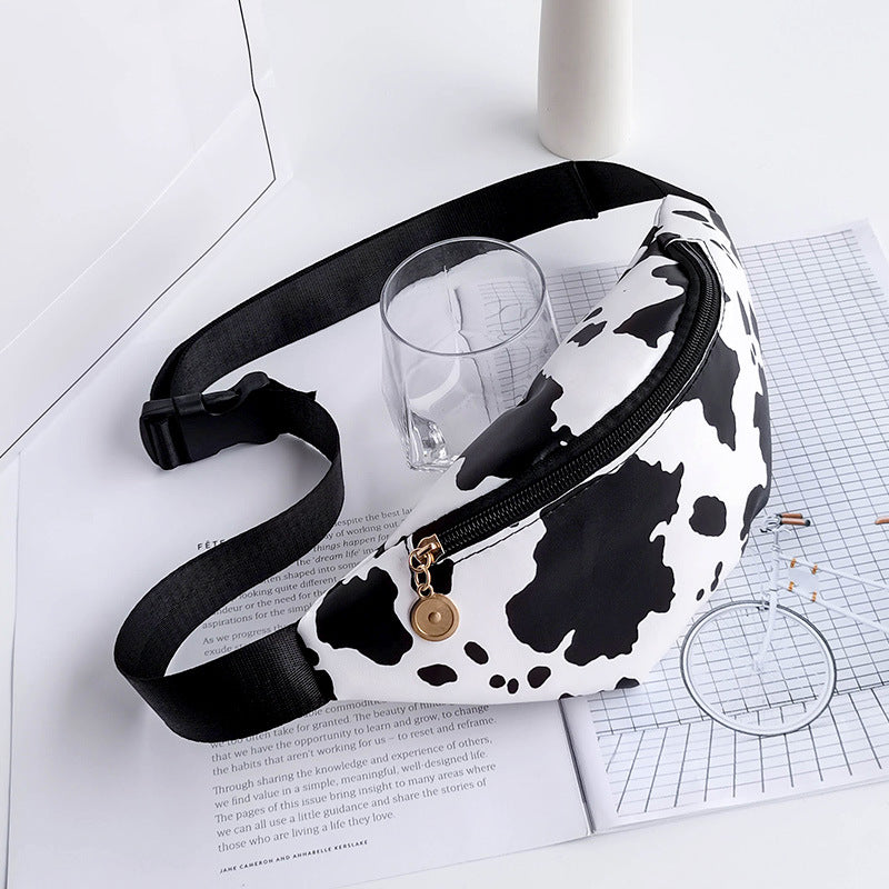 Wholesale  Flower Leopard Dairy Cow Print Crossbody Bag